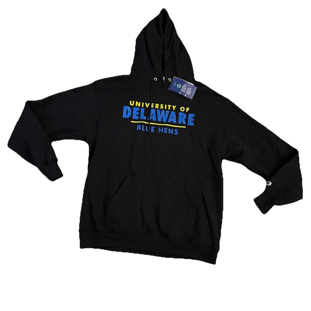 NWT Champion Hooded Sweatshirt Large University Of Delaware Blue Hens